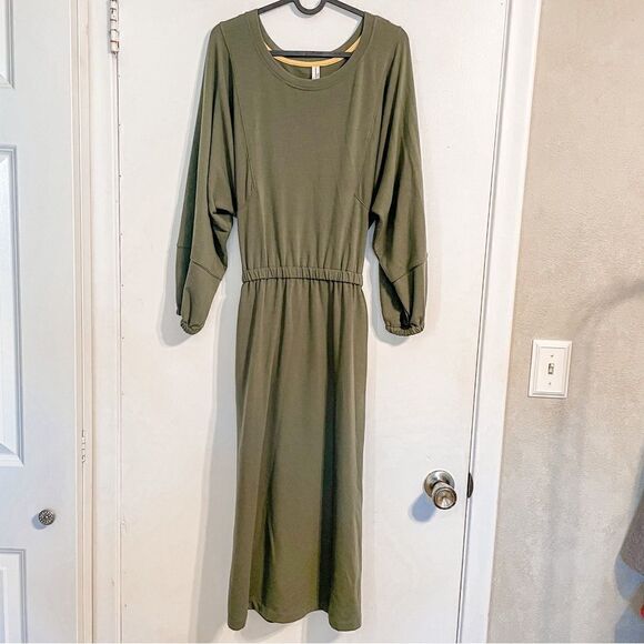Anthropologie Thalia Midi Sweatshirt Dress M - Picture 7 of 9